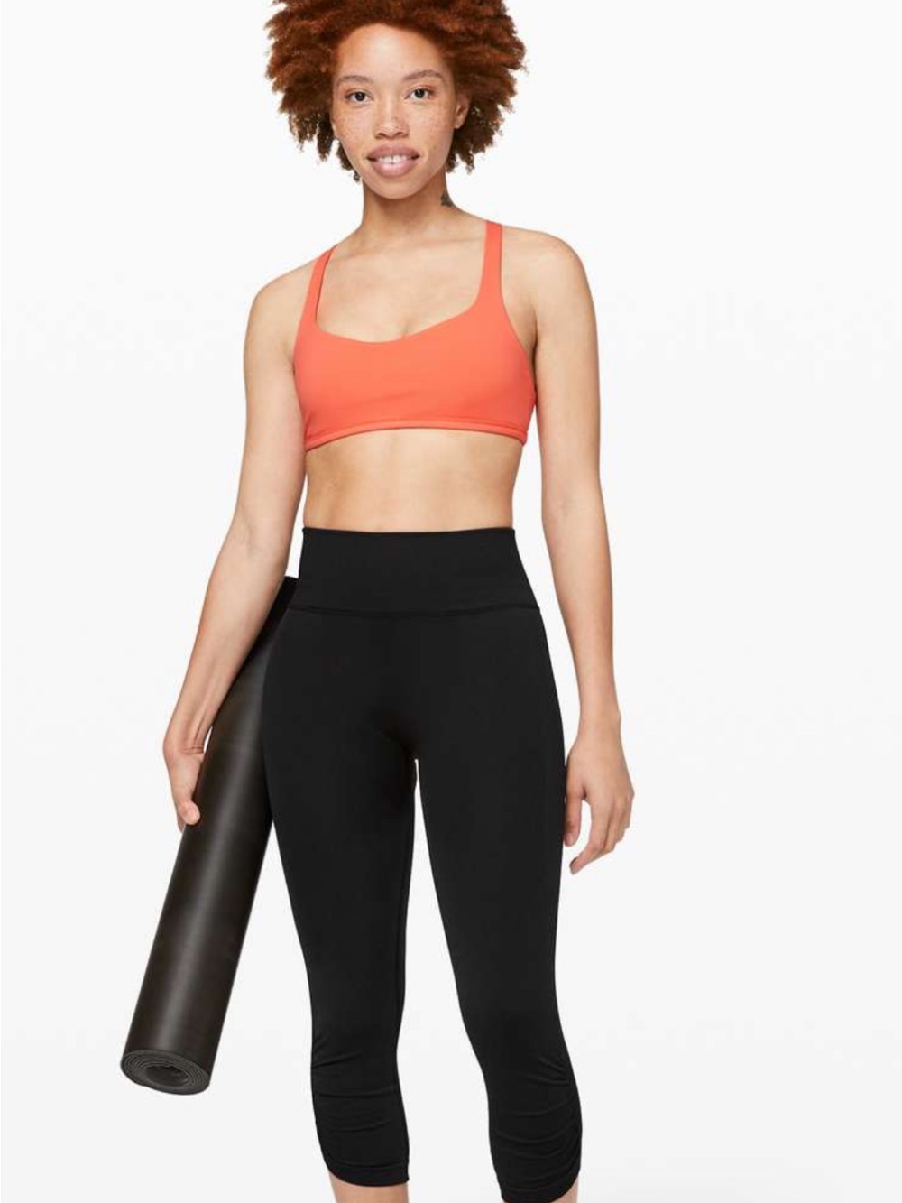 Lululemon Ebb To Street Crop 21" Black Size 6 NWOT Seamless - Picture 4 of 12